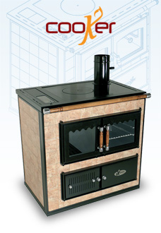 COOKER - The wood-burning hydronic heating cooker
